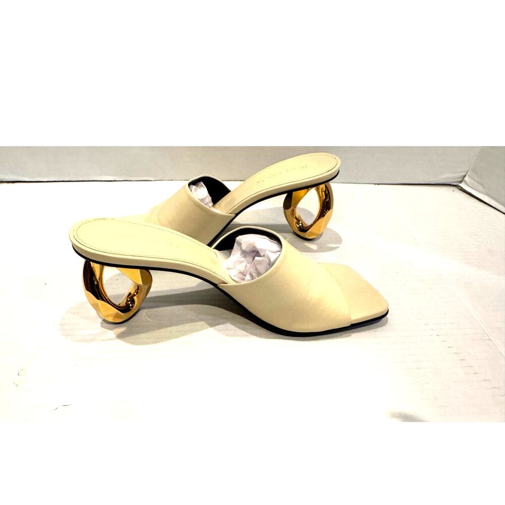 JW Anderson Chain Leather Mule Sandal White EU38 US8 NWOB - Picture 3 of 8